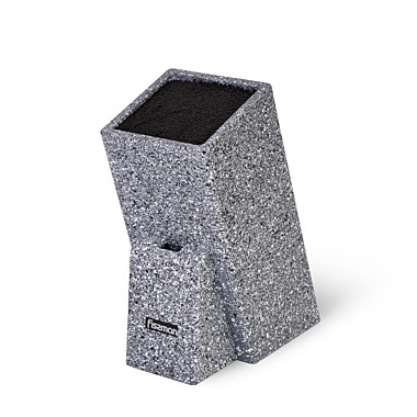 Подставка для хранения ножей 11x11x26см, цвет ГРАФИТ (пластик)