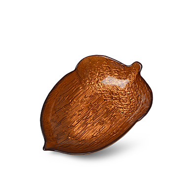 Блюдо Acorn 21х15х4,2 см, цвет коричневый (стекло)