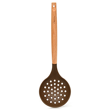 Шумовка CHEF’s TOOLS 32,5см, цвет ШОКОЛАДНЫЙ (силикон)